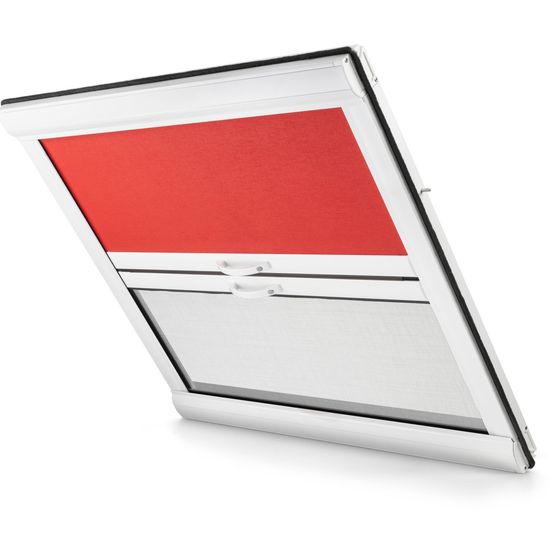 Kombination aus Sonnenschutz und Insektenschutzgewebe