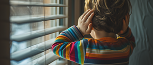 Bild enthält, Face, Head, Person, Boy, Child, Male, Home Decor, Sad