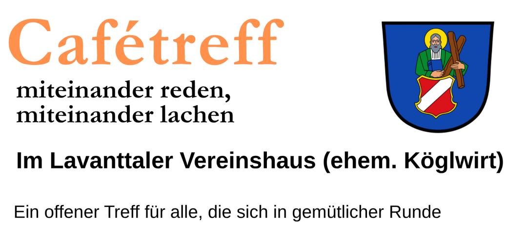 Ein Treffen im Lavantaler Vereinshaus für Geselligkeit, Lachen und neue Bekanntschaften. Geleitet vom Stammtisch und Claudia Schratter. Kommende Termine: 23. Juli, 24. September, 15. Oktober, 19. November, 3. Dezember. Keine Mobilität? Kein Problem – wir holen Sie gerne ab! Im Rahmen der Veranstaltung werden Fotos gemacht, die evtl. für Zwecke der Öffentlichkeitsarbeit (z. B. soziale Medien, Printmedien) verwendet werden.