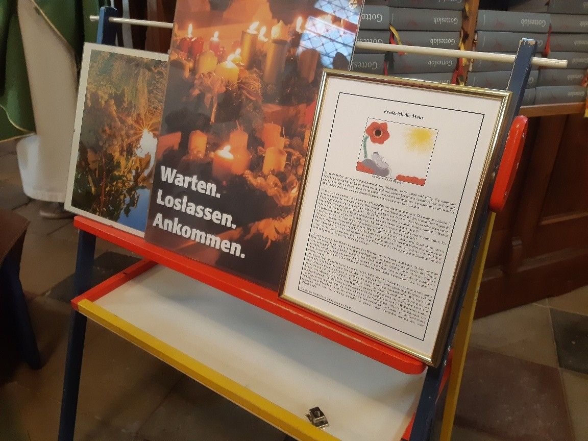 Bild enthält, Advertisement, Poster, Clothing, Footwear, Shoe, Candle, Art, Painting, Text