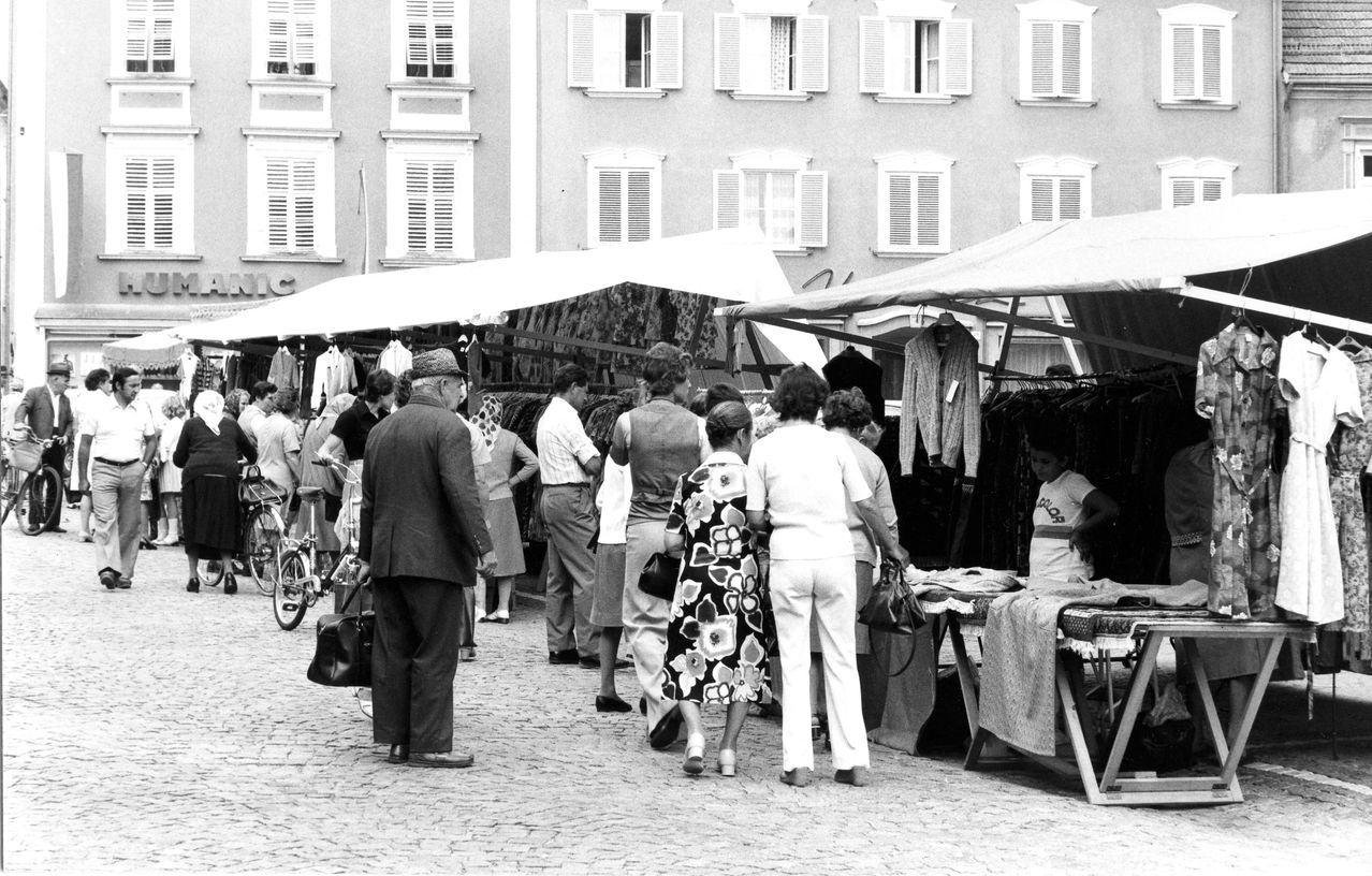 Markt in Radkersburg, 1970er Jahre
