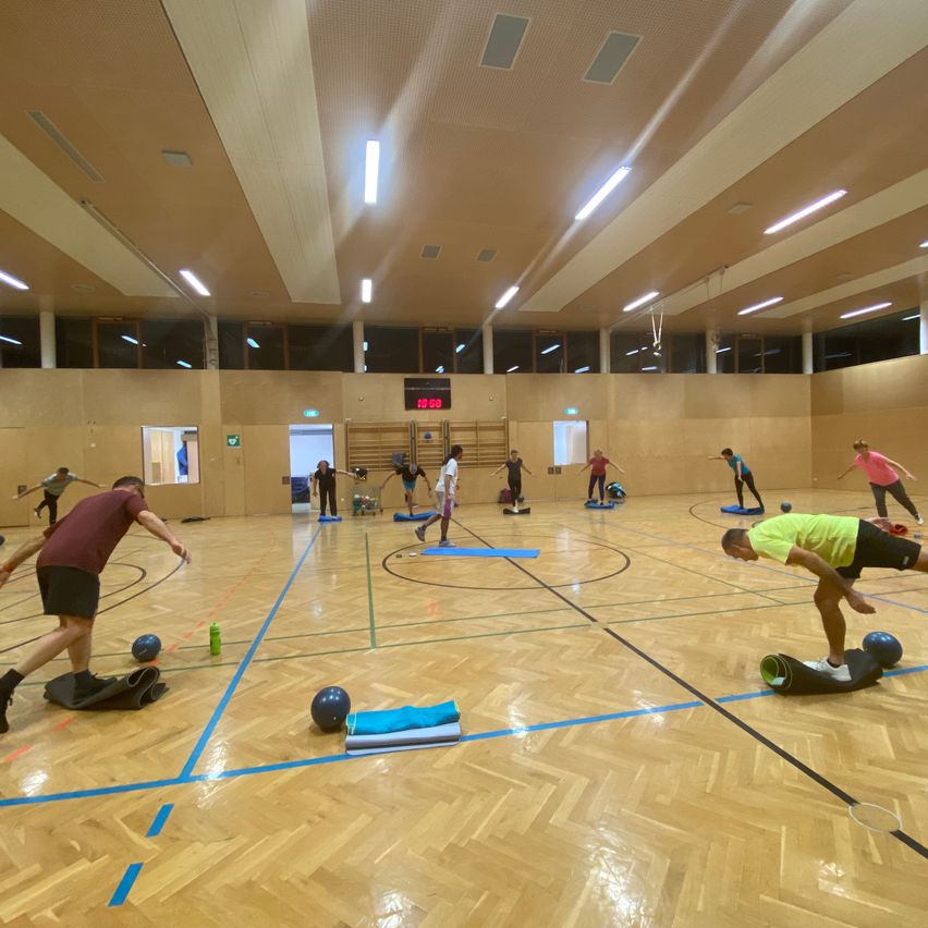Ganzkörpertaining, diesmal mit Ball