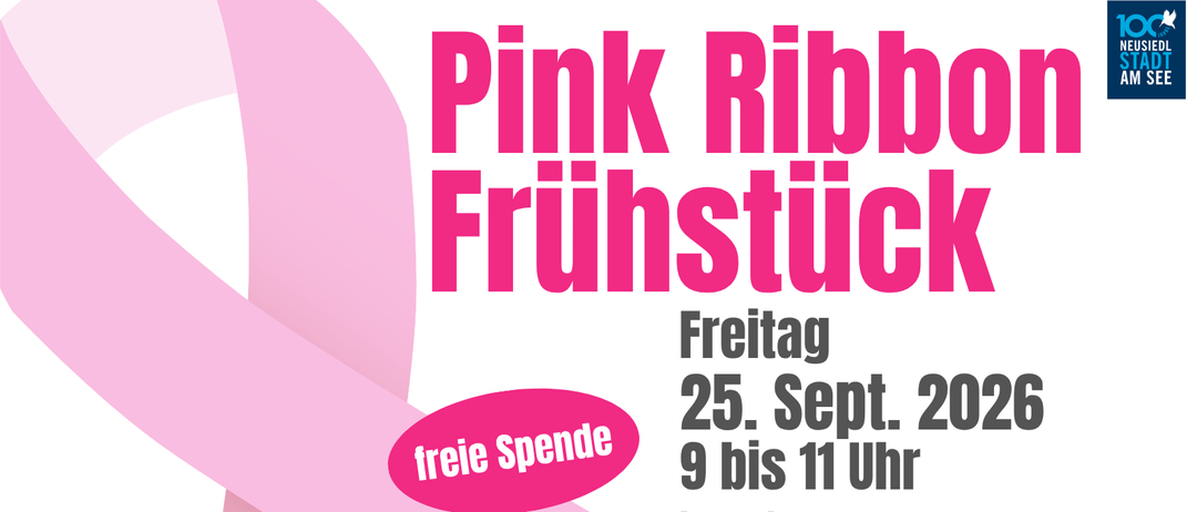 Pink Ribbon Frühstück am Freitag, 25. September, von 9 bis 11 Uhr im Weinwerk Burg. Freier Eintritt.