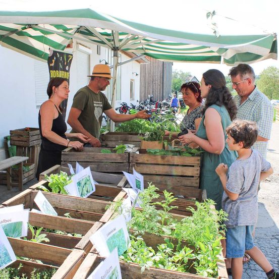 Bild enthält, Adult, Male, Man, Person, Market, Female, Woman, Boy, Child, Farmer's Market