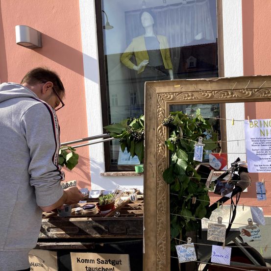 Bild enthält, Adult, Male, Man, Person, Advertisement, Poster, Plant, Potted Plant