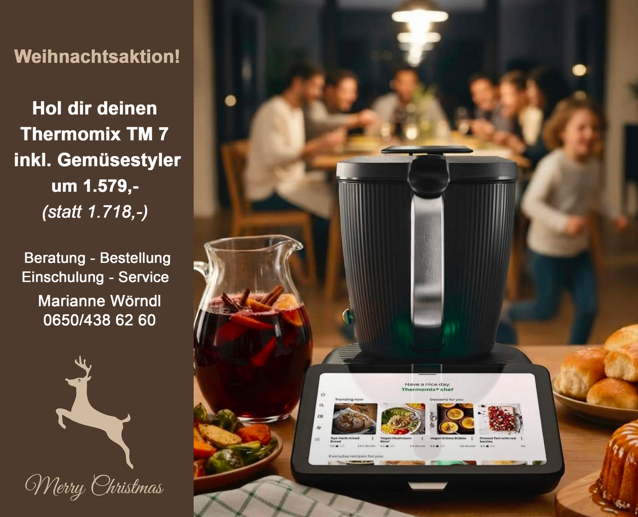 A family gathering with a Thermomix TM7 and vegetable styler. The price is 1,579, now 1,718. Contact Marianne at 50/438 62 60. Have a nice day. Trending recipes. Everyday recipes for you.