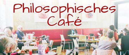 Werbeanzeige für ein philosophisches Café in Bad Tatzmannsdorf. Veranstaltung am Mittwoch, 20. Mai 2026, um 18:30 Uhr. Diskussion über den Sinn des Lebens mit Lisz Hirn. Philosophie bietet Orientierung durch Fragen - nicht Antworten und Überzeugungen. Im Philosophischen Café gibt es nach einem vernüftigen Impuls zum Thema die Möglichkeit, in Gespräch zu kommen. Keine Anmeldung notwendig.
