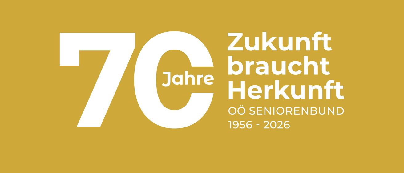 Ein goldener Hintergrund mit der Zahl 70 in weißer Schrift und den Worten 'Jahre' und 'Zukunft braucht Herku' in weiß. Die Jahre 1956 bis 2026 sind ebenfalls angezeigt.