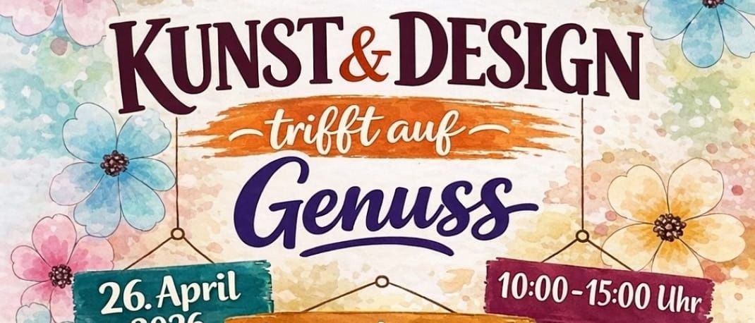 Genuss-Veranstaltung am 26. April 2026 von 10:00-15:00 in Nestelbach bei Graz mit über 15 Künstlern, Designern und Produzenten regionaler Produkte. Bei schlechtem Wetter findet die Veranstaltung in einem großen Zelt statt.