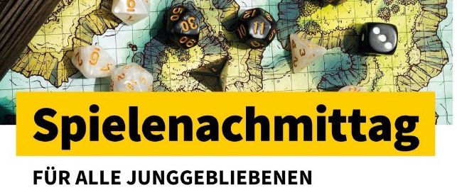 Ein Flyer für eine Spielnacht für alle Spielbegeisterte. Es findet am Montag, 08. Juni 2026 ab 14.30 Uhr am Hauptplatz 7, 2115 Ernstbrunn statt. Die Veranstaltung wird von Hilfswerk Niederosterreich organisiert.