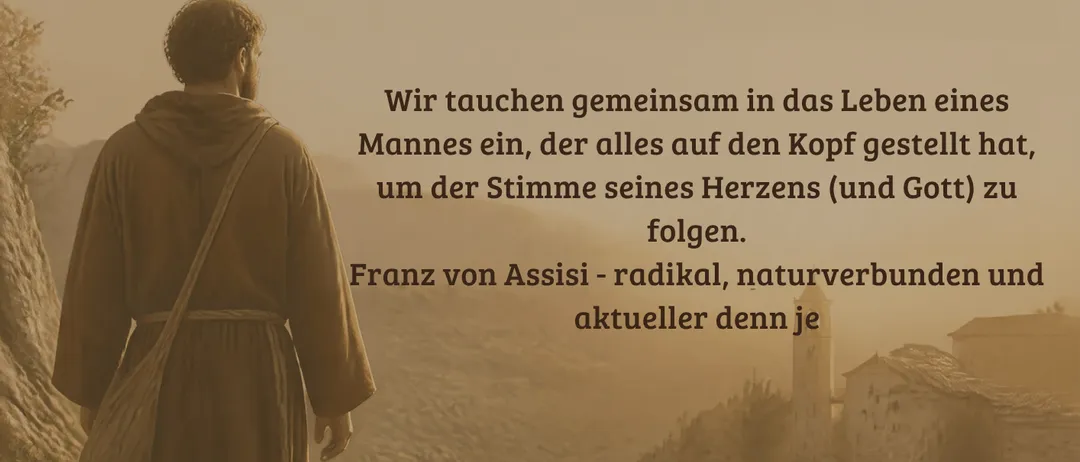 Ein Plakat für einen Film mit dem Titel 'Kino Abend', auf dem ein Mann in einer Robe auf einem Pfad geht.