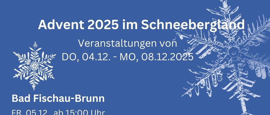 Eine Anzeige für die Bad Fischau-Brunn Veranstaltung vom 4. bis 8. Dezember 2025. Events umfassen den Schönheitsköniginnen-Wettbewerb am 5. Dezember um 15:00, am 6. Dezember von 11:00 bis 13:00 und um 15:00, und am 7. Dezember um 15:00. Krampuslauf am 5. Dezember um 18:30, Weinverkostung am 6. Dezember um 10:00 und Feuerlöscherüberprüfung am 6. Dezember um 10:00. Krampusparty am 6. Dezember um 20:30.