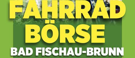 Ein Plakat für einen Fahrradtauschmarkt in Bad Fischau-Brunn am 21. März 2026. Aktivitäten umfassen Fahrradannahme, Fahrradverkauf und Abholung von 12-13 Uhr.