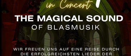 Plakat für Disney im Konzert: Der magische Klang von Blasmusik, präsentiert von MV Andrichsfurt, mit einem Abend voller musikalischer Magie in der Pfarrkirche Andrichsfurt.