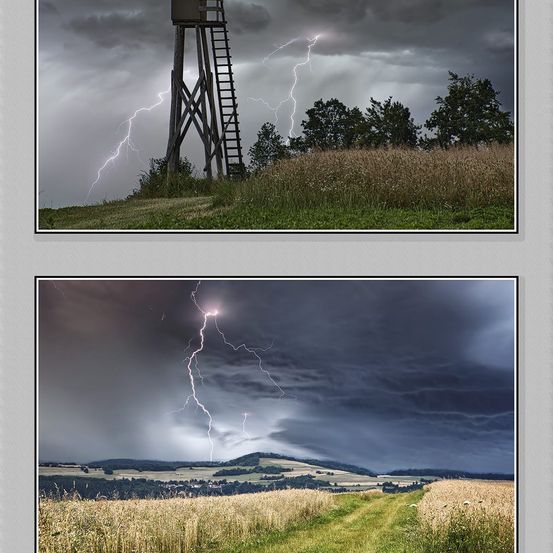 Nature, Outdoors, Storm, Thunderstorm, Lightning, Beacon, Building, Lighthouse, Tower, Weather