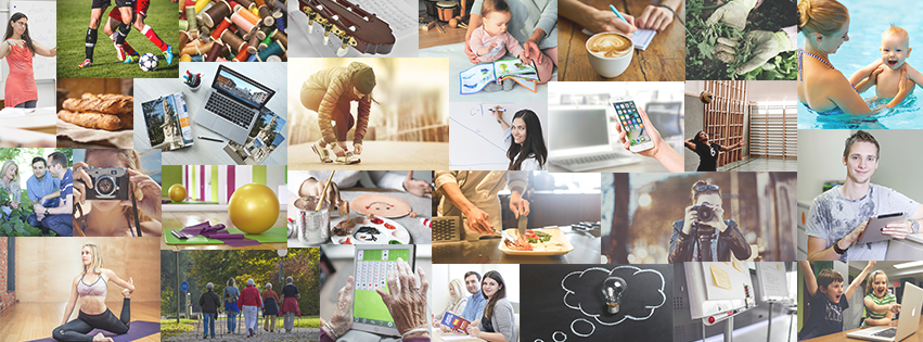 Bild enthält, Art, Collage, People, Person, Table, Baby, Laptop, Soccer Ball, Adult, Man