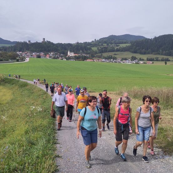 Bild enthält, Person, Walking, Path, Hiking, Nature, Outdoors, Grass, Shorts, Shoe, People