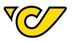 A yellow stylized letter 'C' with a sharp, angular design, set against a white background.