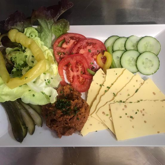 Food, Food Presentation, Plate, Cheese