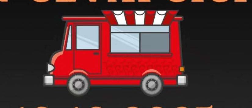 Werbung für BBQ-Burger und Cevapcici am 10.10.2025 von 11 bis 19 Uhr am Markt Neuhoidis. Mit Logos von Mate Café und Bar und Kaiser, einem Service für Tanks, Waschen und mehr.