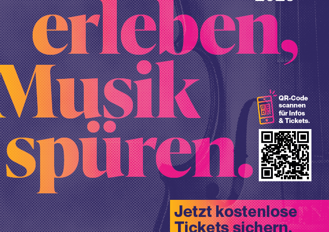 Poster für die Neuroth Tour 2026. Hören, erleben, Musik spüren. Scannen Sie den QR-Code für Infos und Tickets. Kostenlose Tickets jetzt sichern. Weitere Informationen auf events.neuroth.com.