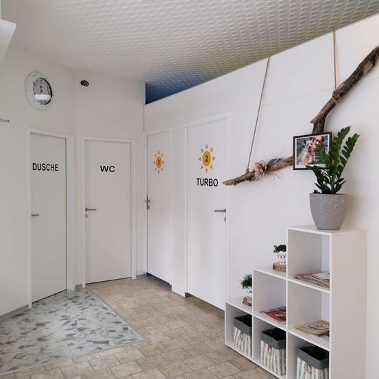 Bild enthält, Floor, Indoors, Interior Design, Flooring, Building, Foyer, Plant, Photo Frame, Furniture