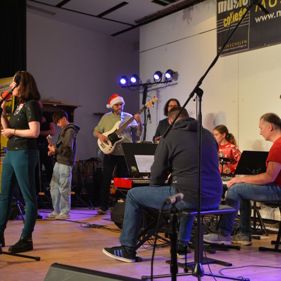 Bild enthält, Group Performance, Music Band, Person, Concert, Stage, Adult, Male, Man, Female, Woman