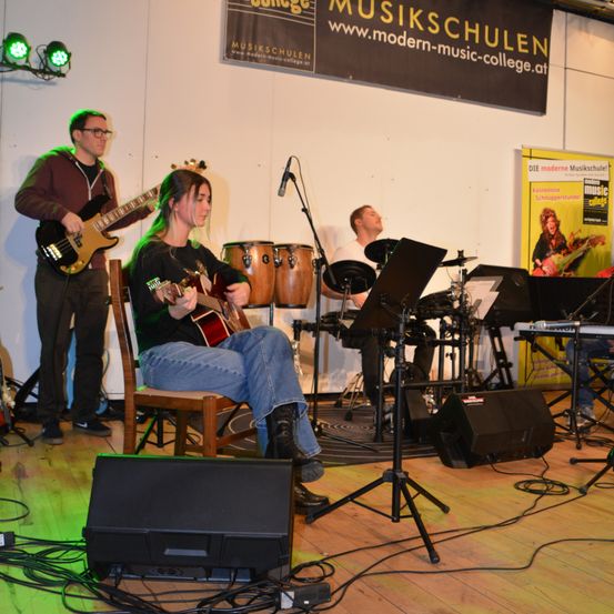 Bild enthält, Concert, Person, Group Performance, Music Band, Guitar, Adult, Male, Man, Microphone, Flooring