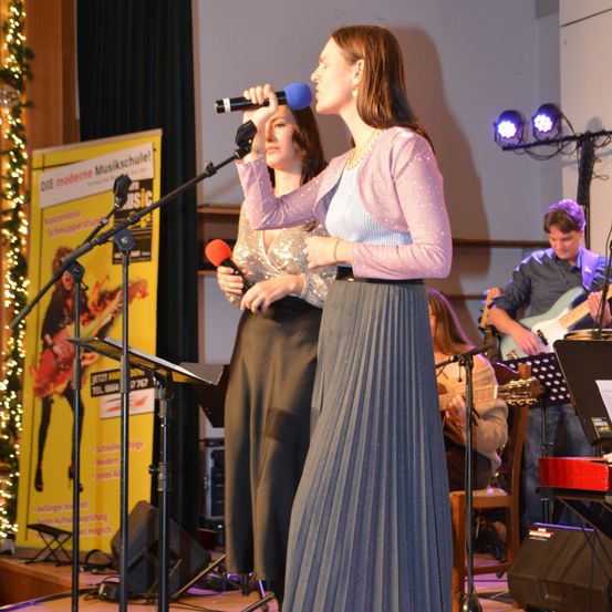 Bild enthält, Adult, Female, Person, Woman, Microphone, Male, Man, Guitar, Stage, Concert