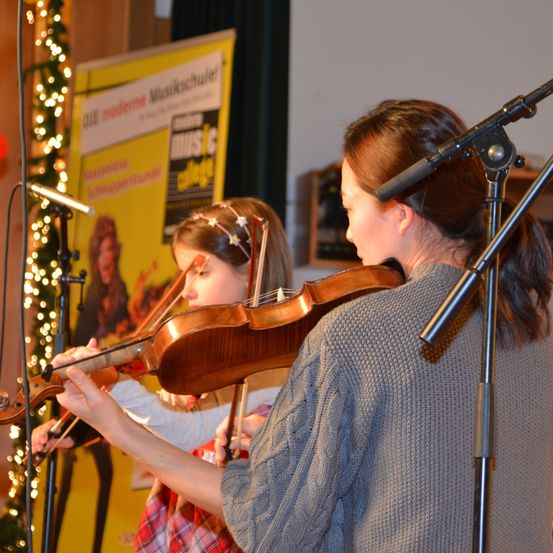 Bild enthält, Musical Instrument, Violin, Electrical Device, Microphone, Person, Face, Head