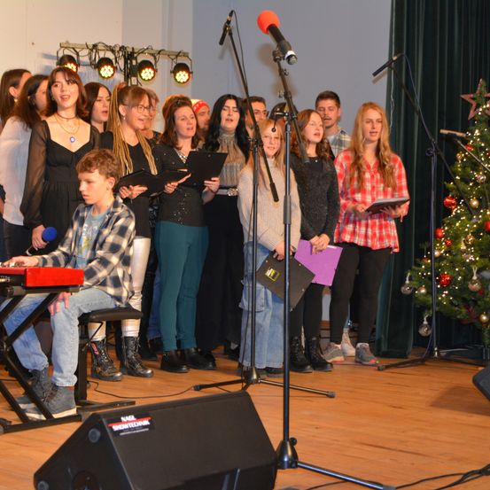 Bild enthält, Adult, Female, Person, Woman, Group Performance, Music, Music Band, Musician, Microphone, Shoe