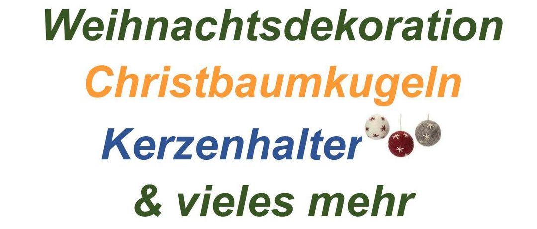 Plakat bewirbt Christbaumkugeln und Kerzenhalter zu Schnäppchenpreisen am 15. und 22. November von 9 bis 13 Uhr.