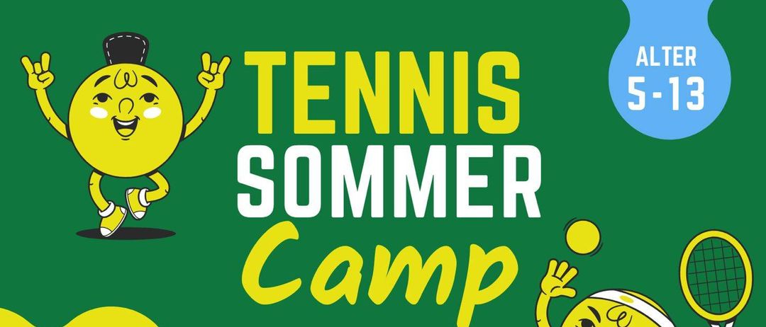 Ein Sommercamp für Tennis wird vom 13. bis 17. Juli abgehalten. Es kostet 190€. Das Camp beinhaltet Mahlzeiten. Registrieren Sie sich unter 06503312898.