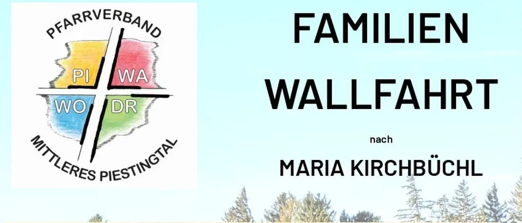 Plakat für eine Wanderveranstaltung in Piesting, Österreich. Es zeigt eine Gruppe von Wanderern, die einen Pfad durch einen Wald gehen. Die Veranstaltung ist für Sonntag, den 13. September 2026 geplant.