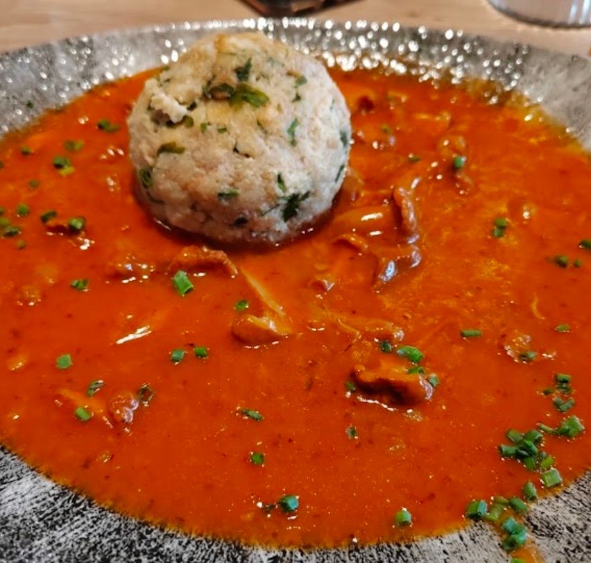 Bild enthält, Food, Food Presentation, Plate, Bread, Meat