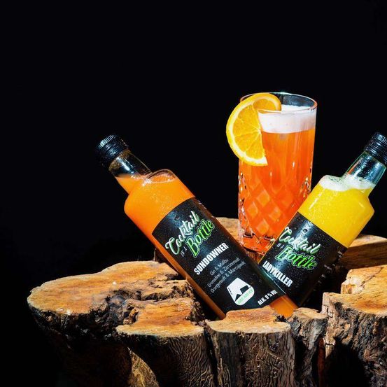 Bild enthält, Plant, Tree, Alcohol, Beer, Beverage, Juice, Orange, Produce, Can, Tin
