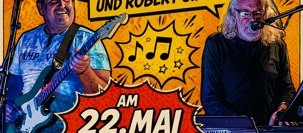 Cafe Wede veranstaltet am 22. Mai um 17 Uhr Harry Perkins und Robert Simon. Die Veranstaltung ist bei jedem Wetter geöffnet.