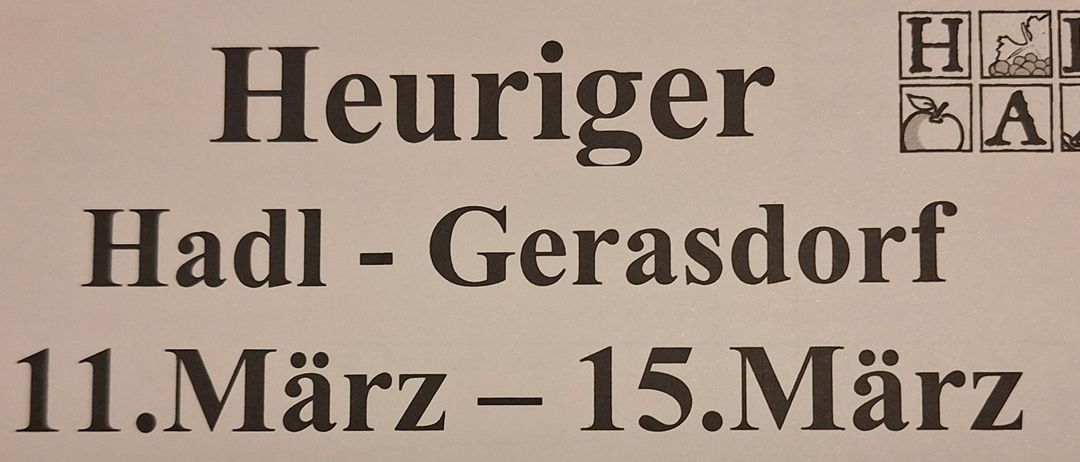 Ein beigefarbenes Papier mit schwarzem Text zeigt 'euriger Gerasdo 15.MZ.' Es handelt sich vermutlich um ein Etikett oder einen Teil eines Dokuments.