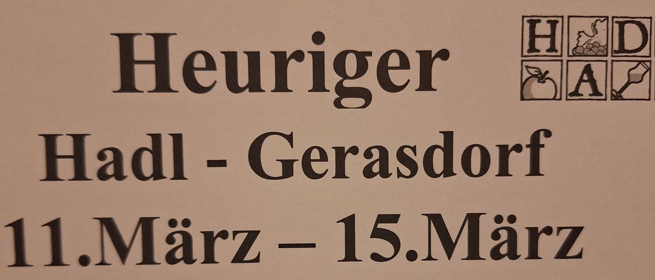 A document with black text on a beige background. The text reads 'euriger - Gerasde - 15.Marz'. The font is bold and sans-serif.
