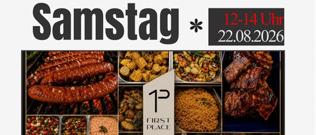 Grillfleisch und Beilagen am Samstag, 22.08.2026, 12-14 Uhr
