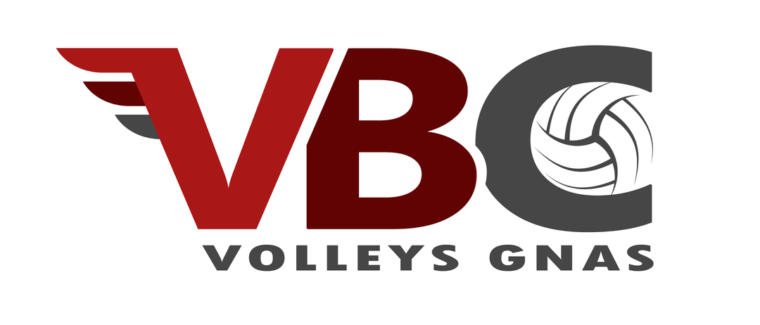 Das Bild zeigt das VB-Logo, das die Buchstaben VB in fetter, roter Schrift mit einem grauen kreisförmigen Hintergrund und einem Volleyball-Symbol auf der rechten Seite enthält.