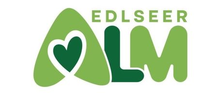 Logo for Edlseer LM, featuring a green heart and the letters LM in a stylized font.