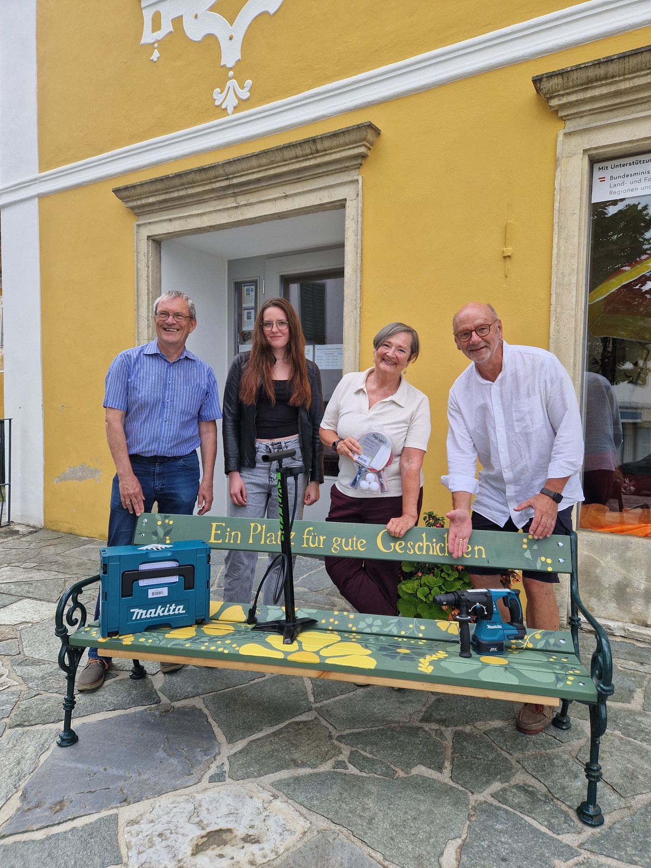 Wolfgang Pojer, Anna Hutter, Ulla Patz und Heimo Putz