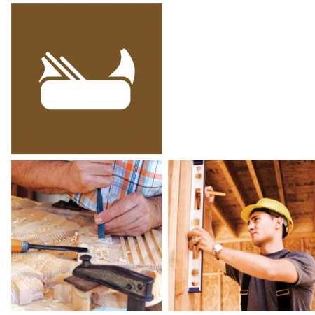 Bild enthält, Carpenter, Person, Wood, Device, Hammer, Tool