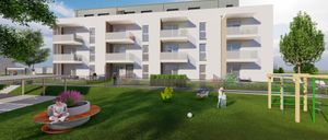 Bild enthält, Grass, Plant, Lawn, City, Building, Person, Outdoors, Building Complex, Play Area, Urban