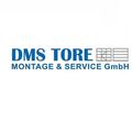 Das Logo für DMS Tore Montage & Service GmbH, mit blauem Text auf weißem Hintergrund.