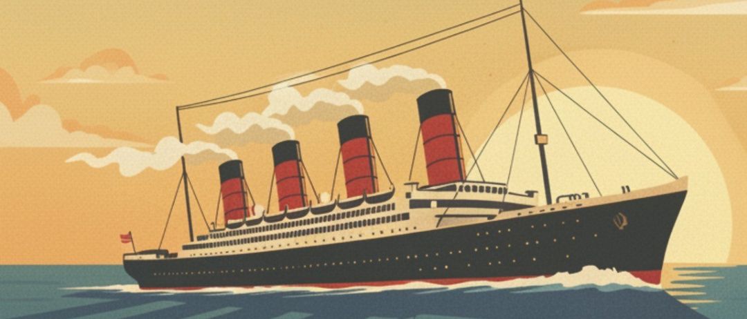Plakat für ein jährliches Frühlingskonzert des MV Fussach mit einem Vintage-Schiff im Ozean, geplant für den 25. April 2026 um 20 Uhr in der Mehrzweckhalle Fussach, mit freiwilligen Spenden.