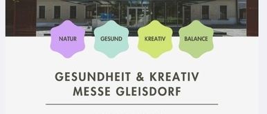Das Poster bewirbt eine Gesundheits- und Kreativmesse in Gleisdorf, geplant für den 14. Februar 2026 von 9:00 bis 17:00 Uhr. Der Eintritt kostet 5 Euro. Es zeigt Symbole für Natur, Gesundheit, Kreativität und Balance. Die Veranstaltung findet im forumKloster am Rathausplatz 5, Gleisdorf, statt. Der Text enthält ein Zitat über Erfolg und Blindheit.
