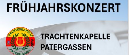 Frühlingskonzert der Trachtenkapel Patergassen, veranstaltet vom Jugendorchester Nockberge. Geplant für den 25. April 2026, 19:00 Uhr im Mehrzwecksaal MS Nockberge.