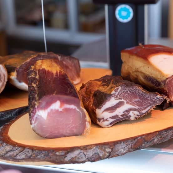 Bild enthält, Food, Meat, Pork, Ham
